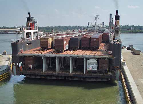 CG Train Ferry - rear view