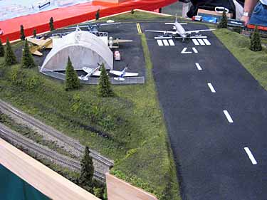 Model airport runway