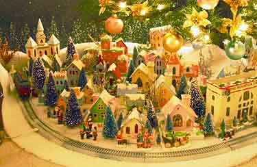 Christmas village display