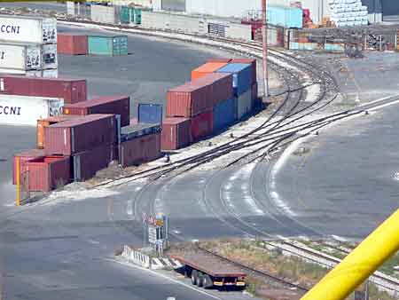 Port trackage at Livorno